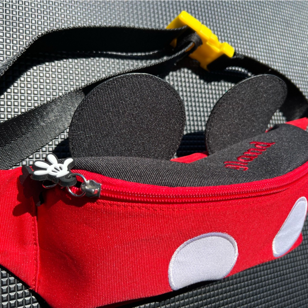 Disney Parks Mickey Mouse Ears Red Fanny Pack - Adjustable strap